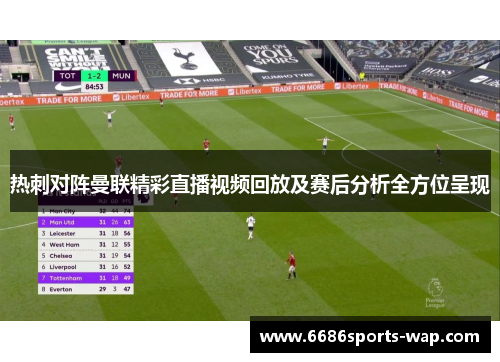 热刺对阵曼联精彩直播视频回放及赛后分析全方位呈现